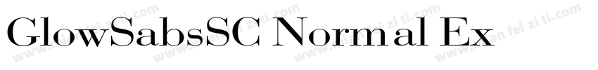 GlowSabsSC Normal Ext字体转换